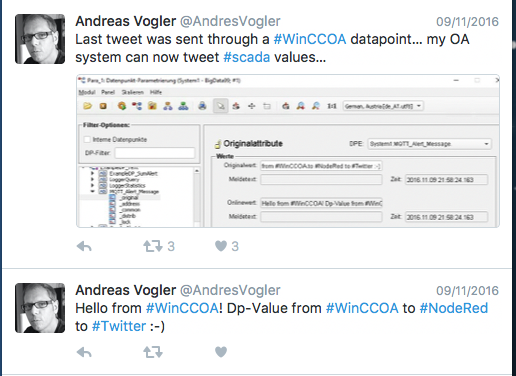 WinCC OA Twitter